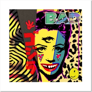 bad zilla & star gazer | More Terrible Pop Art | FAKE SMILE | Alternate Universe Surreal LSD Design Posters and Art